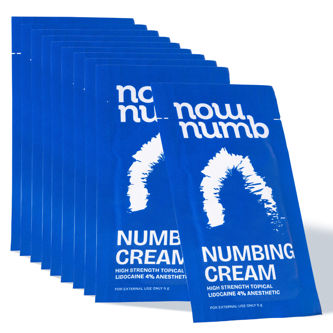 now numb® high strength numbing sachet 10x