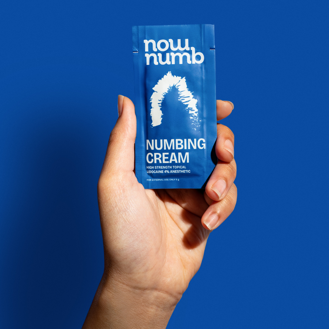 High strength numbing sachet