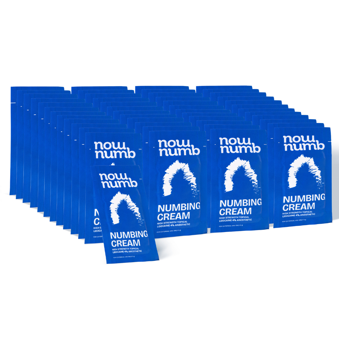now numb® high strength numbing sachet 100x [lifetime supply]